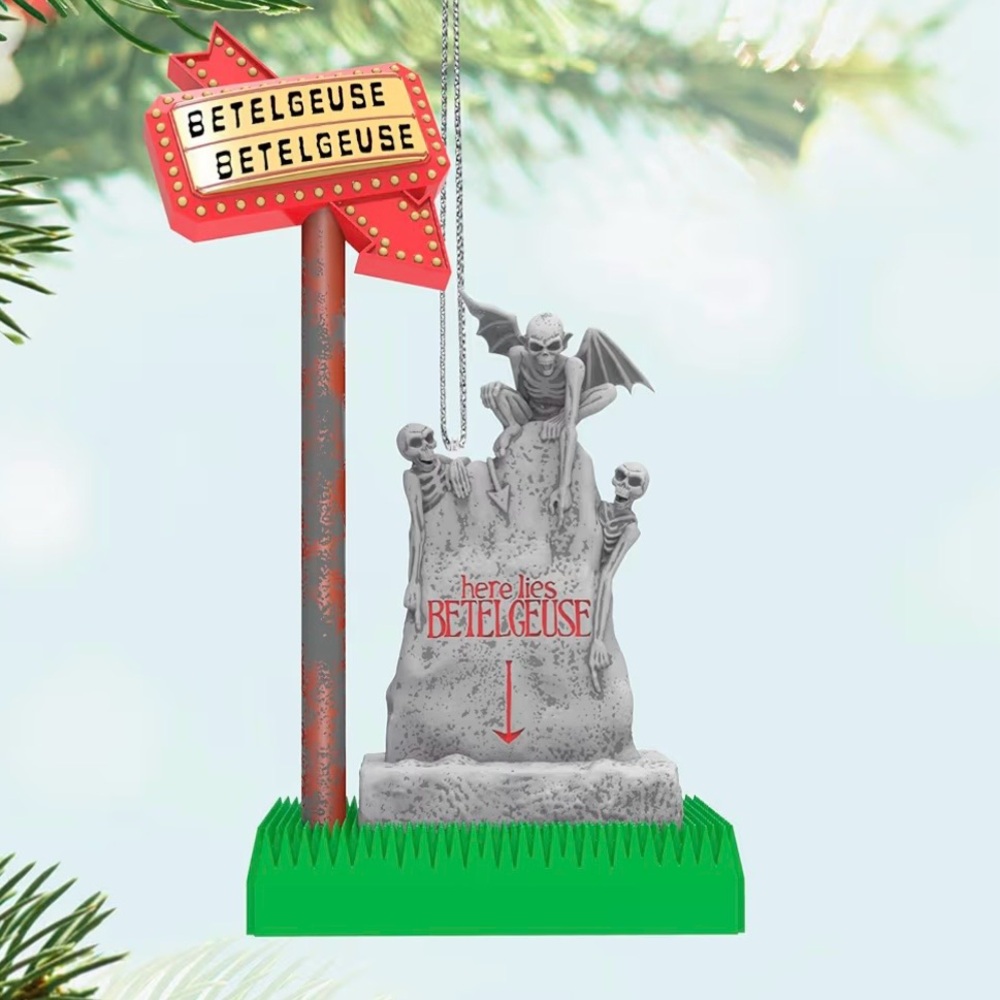 NWT Hallmark Christmas Ornament 2025 Beetlejuice “Here Lies Beetlejuice”